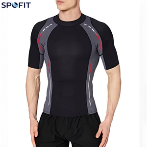 Neoprene fabric New style <b>men's</b> rash guard high quality sublimated printed gym wear <b>compression</b> <b>shirt</b> reasonable price - Product Image 1