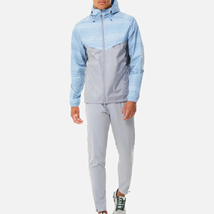 Conjunto deportivo informal de nailon de alta calidad y precio económico, chaqueta cortavientos con capucha y manga larga para hombres adultos - Product Image 1