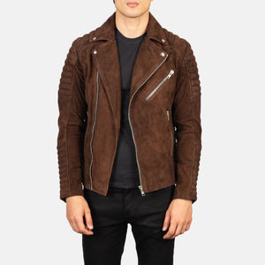Veste en cuir pour homme avec logo personnalisé, vente en gros, veste de moto en cuir tendance, coupe-vent - Product Image 3