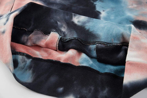 Sweat-shirts thermiques unisexes tie-dye personnalisés, à capuche, élégants, 100% coton, séchage rapide, vente en gros, tissu polaire doux, vêtements d'hiver en solde - Product Image 4