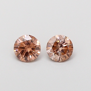 Diamante Cultivado en Laboratorio de Corte Redondo de 0.21 Quilates, Color Marrón Intenso VS1, Certificado CVD, Diamante Suelto al por Mayor para la Fabricación de Joyas - Product Image 1