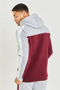 2024 été nouvelle tendance unisexe pull à capuche haute qualité coton Polyester chiné gris et rouge couleur Logo personnalisé - Product Image 4