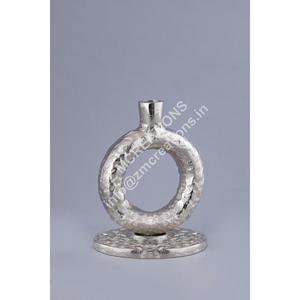 Round Abstract Design Metal Candle <b>Stand</b> Handmade Heat Resistant Christmas Easter Decorative Holder for Home Tabletop Display - Product Image 1