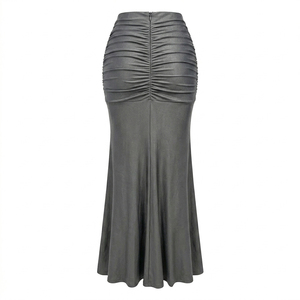 High <b>Elasticity</b> Bodycon Maxi <b>Skirts</b> for Women Wholesale Elegant Slim Fit Long Evening Party <b>Skirts</b> - Product Image 3