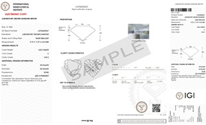 Crea tu anillo de ensueño con diamante cultivado en laboratorio CVD de 4.00 CT, corte corazón, color E, claridad VVS2, certificado IGI, para un look real. - Product Image 2