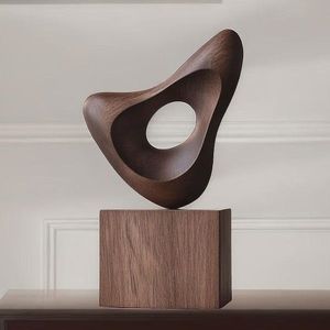 Escultura Moderna de Bronce, Arte Zen Asiático Abstracto Hecho a Mano, Figura Decorativa Marrón Ecológica para Exhibición en Exteriores - Product Image 4