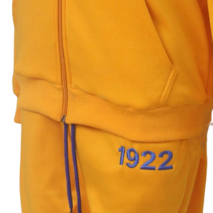 Ensemble de survêtement personnalisé SGRHO pour femmes de la sororité grecque Sigma Gamma Rho, veste zippée et pantalon de jogging, vêtements de sport athlétiques - Product Image 5