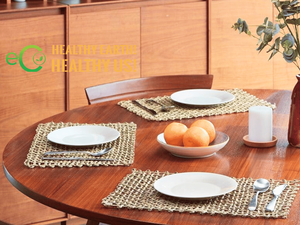 Eco2go Vietnam Handcrafted Heat-Resistant Natural Sedge Grass, Water Hyacinth <b>Placemat</b> Dining Table Mat Wholesale for Shops - Product Image 5