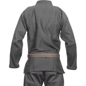 Kimono de karaté unisexe 100% coton 160g, coupe ample durable, vêtements d'arts martiaux pour adultes, gris, traditionnel, respirant, MANGOES FASHION - Product Image 4