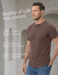 เสื้อยืดผู้ชายเทรนดี้แบบเรียบง่าย ผ้าฝ้ายพรีเมียม สวมใส่สบาย น้ำหนักเบา เหมาะสำหรับฤดูร้อน รับผลิตเสื้อยืดพร้อมติดแบรนด์ส่วนตัว - Product Image 5