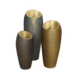 Retro Metallic Color Fiberclay Flower Pot,<strong>Vaso</strong> Per Piante Da <strong>Esterno</strong> Grandi,Custom Color Size Tall Fiberclay Flower Plant - Product Image 1