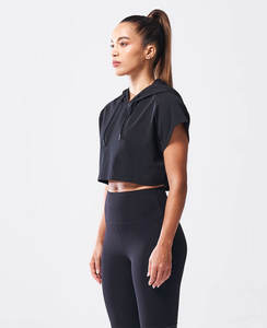 Vente en gros étiquette personnalisée boutons coton lourd femmes surdimensionné Offset sweat à capuche imprimé décontracté solide tricoté sweats à capuche pour femme - Product Image 5