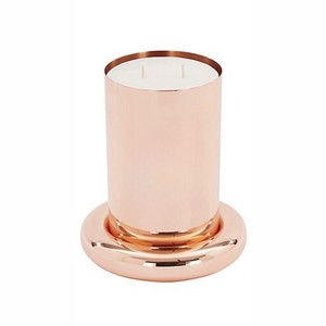 Luxury Gold Electroplated Aluminum <b>Candle</b> Jar Wholesale Two-tone White Aluminum Scented <b>Candle</b> Container with Lid for Home Decor - Product Image 6