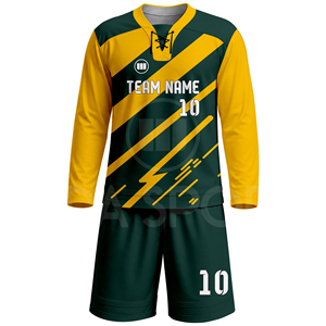 Ensemble d'uniformes de hockey sur glace personnalisés, maillot et pantalon sublimés, respirants, avec nom du joueur, couleur unie, pour l'équipe USA, fournisseur OEM, usine - Product Image 2