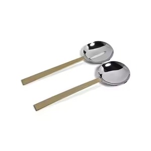 Elegant Metal Salad <b>Serving</b> Set <b>Spoon</b> Fork Collection for Home Kitchen and Restaurant Use - Product Image 1