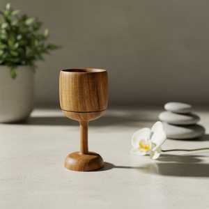 Handmade Wooden <b>Whiskey</b> and Wine Cup Natural Wood Tumbler Rustic Bar Drinkware for Parties and Gatherings - Product Image 1