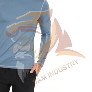 Fitness Gym Knitted <b>Compression</b> T-<b>Shirt</b> <b>Men</b> Long Sleeve Exercise Running Summer Quick Dry Sporty Gym <b>Compression</b> <b>Shirts</b> - Product Image 5
