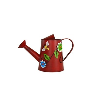 Arrosoir rond en fer émaillé, couleurs assorties, avec autocollants, pour plantes, pépinière, jardin - Product Image 5