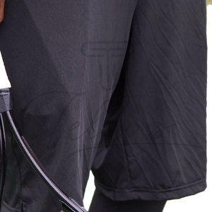 กางเกงขาสั้นอัวร์หะห์ผู้ชายแบบสปอร์ตสั่งทำพิเศษ ความยาวครึ่งเข่า สไตล์ลำลอง ซันนะฮ์ อิสลามิก แห้งเร็ว ระบายอากาศได้ดี ชุดกีฬาสีพื้น - Product Image 4