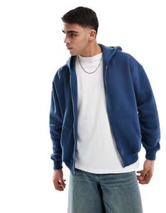 High Quality 350g 100% Cotton Breathable Eco-Friendly Hoodie Embroidered Zipper <b>up</b> Long Pullover Fashionable Oversized Design - Product Image 6