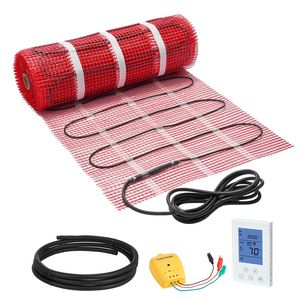 Sistema di Riscaldamento a Pavimento Elettrico Autoadesivo 120V 90 Piedi Quadrati con Termostato Intelligente - Product Image 1
