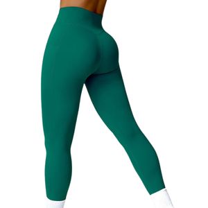 Leggings de Yoga OEM ODM para Mujer con Bolsillos, Cintura Alta, Control de Abdomen, Pantalones de Gimnasio de Poliéster al por Mayor, Color Negro - Product Image 2