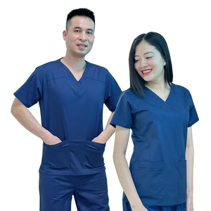 Meilleure vente rayonne infirmière gommages Anti-rides respirant à la mode tissu doux vêtements médicaux pour femmes hommes uniforme d'hôpital - Product Image 1
