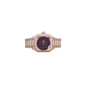 Reloj de Lujo Deportivo Clásico y Sencillo para Hombre, Estilo Hip Hop, con Incrustaciones de Diamantes, Caja de Acero Inoxidable, Resistente al Agua 10 Bar, Movimiento de Cuarzo VVS - Product Image 2