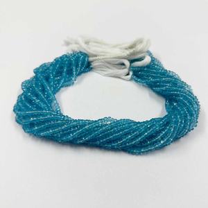 ลูกปัดอะพาไทต์นีออนธรรมชาติขนาด3มม. คุณภาพ AAA ลูกปัดทำด้วยมือแบบหลวมสำหรับการทำเครื่องประดับอัญมณีแบบทำเอง - Product Image 2