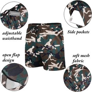 Shorts pour hommes en tissu Oxford de qualité supérieure, taille haute élastique avec cordon de serrage, confortables, légers, séchage rapide, écologiques - Product Image 5