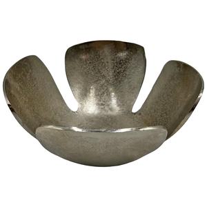 Bol à fruits de style fleur pièce maîtresse fournitures d'événement derniers bols argent fini alimentaire sûr qualité élégant vaisselle bols vente - Product Image 1