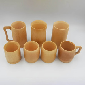 Taza de bambú hecha a mano, taza de viaje reutilizable y respetuoso con el medio ambiente con mango, proveedor de precio barato en Vietnam - Product Image 3
