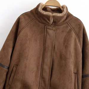 Nueva Ropa de Mujer para Otoño Invierno, Estilo Europeo Americano, Chaqueta Corta Elegante y Versátil con Cuello Mao y Estampado - Product Image 2