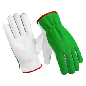 Best Performance Buffalo Grain & Split Latex Anti-static Flexible Safety <b>Gloves</b> Elastic Cuff for Driving Household Gardening - Product Image 3
