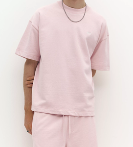 เสื้อยืดแขนยาวสีชมพูทรงปกติสำหรับผู้ชาย คอกลม ผ้าฝ้าย 100% ระบายอากาศได้ดี เป็นมิตรกับสิ่งแวดล้อม แห้งเร็ว สีพื้น - Product Image 6