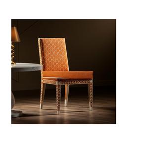 Chaise moderne de luxe en résine avec incrustations en os, alliant artisanat artistique et confort d'assise fonctionnel - Product Image 2