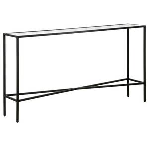 Modern <b>Space</b> <b>Saver</b> Iron Console <b>Table</b> with Rock Slab Edge Folding Structure for Entryway and Living Room Decor - Product Image 6