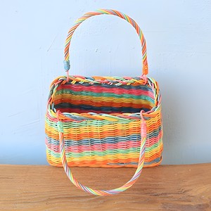 Hand-weave rattan <b>easter</b> basket <b>bag</b> decorative storage container highest quality colored <b>bags</b> - Product Image 3