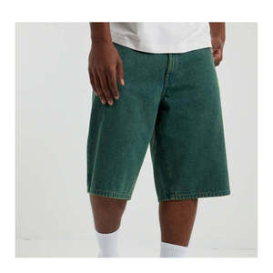 Pantalones Cortos de Mezclilla Azul Cielo para Hombre, Cómodos y a la Moda, de Algodón, Secado Rápido, para Verano, Deportes, con Bolsillos, Corte Holgado - Product Image 6