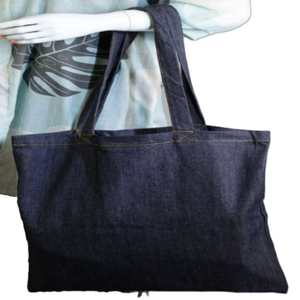 Sac fourre-tout 100 % coton biologique personnalisable avec logo, grande capacité, écologique, réutilisable, en toile vierge pour les courses au supermarché, style lettre - Product Image 5