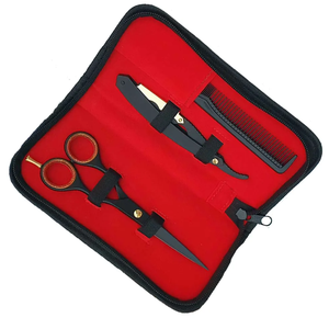 Kit de Tijeras de Peluquería de Alta Calidad en Color Plateado, 6 Piezas, Hermosos Kits de Peluquería con Estuche de Cuero con Cierre - Product Image 5