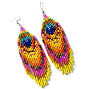 Pendientes Colgantes para Niñas, Joyería Bordada Única, Estilo Lindo, Etiqueta Privada Personalizada para Bodas Ortodoxas por MD HANDICRAFTS - Product Image 1