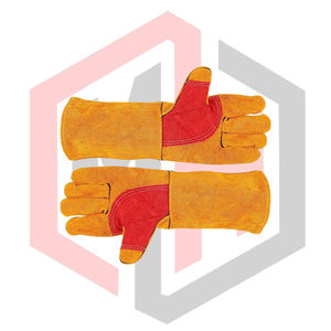 Gants de soudage en cuir robustes, gants de sécurité durables, flexibles, respirants, résistants aux déchirures, isolants thermiquement, antistatiques - Product Image 6