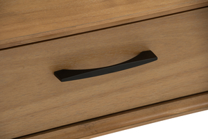 Mid Century Minimalist Modern Solid Wood <b>Console</b> <b>Table</b> with 2 Drawers Curved Edge Design Entryway <b>Table</b> - Product Image 6