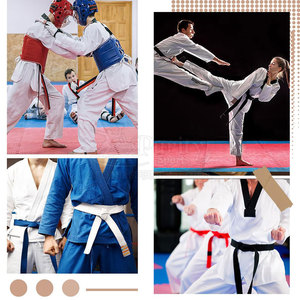 Ceintures d'arts martiaux personnalisables en couleur, ceinture d'arts martiaux la plus vendue, ceinture d'arts martiaux de la meilleure qualité - Product Image 6