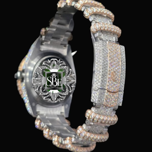 Reloj de Lujo con Diamantes de Imitación Dorados para Hombre, Estilo Casual para Club y Noche, Calidad de Exportación, Disponible a Precio de Exportación - Product Image 2