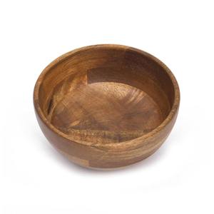 Bol à salade et à soupe multifonction en bois d'acacia brun pour le petit-déjeuner, la cuisine à domicile, les fêtes, prix abordable - Product Image 4