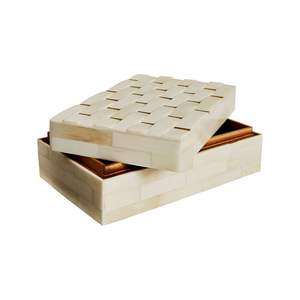 Vaisselle artisanale de haute qualité - Organisateur de bijoux et récipient à fruits secs en os naturel incrusté - Catégorie de produits de qualité - Product Image 1