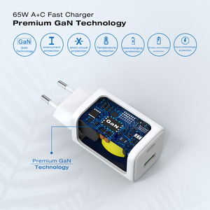 <span class=keywords><strong>Cargador</strong></span> GaN de 65W PD3.0, <span class=keywords><strong>Cargador</strong></span> USB C de Carga Rápida con Doble Puerto y Enchufe Universal para iPhone, Samsung, Laptop, <span class=keywords><strong>Cargador</strong></span> de Pared - Product Image 5