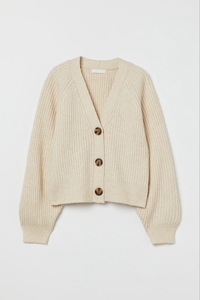 Cardigan court pour femme à col en V, manches longues, couleur unie, tricoté, boutonné devant, style minimaliste, respirant, pour l'automne - Product Image 6